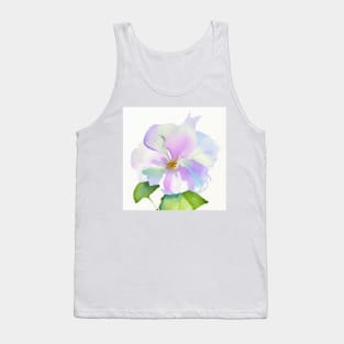 Watercolor Flower - Purrple/Blue Tank Top